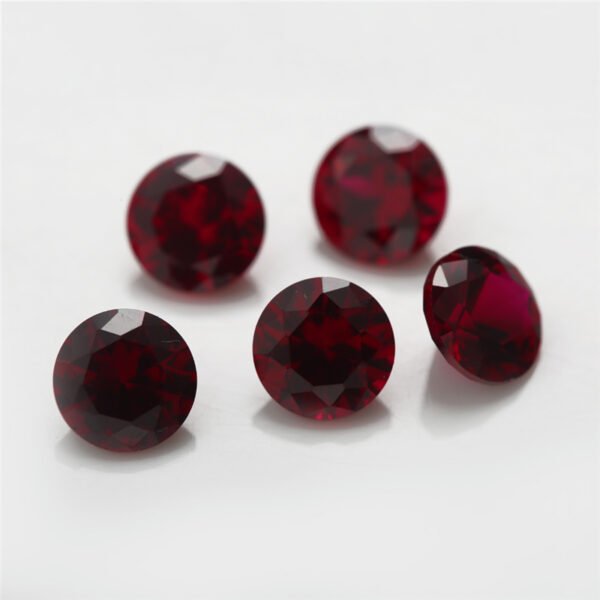 Size 1.0~12mm Round Brilliant Cut Rubys - Image 2