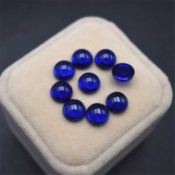 Sapphire Round Cabochon Smooth Polished Surface - Image 3
