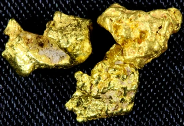 2.5 Grams 3 Kalgoorlie Gold Nuggets, Australia