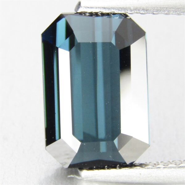 3.07Cts Finest Natural Blue Tourmaline Nice Emerald Cut Loose Gem - Image 3