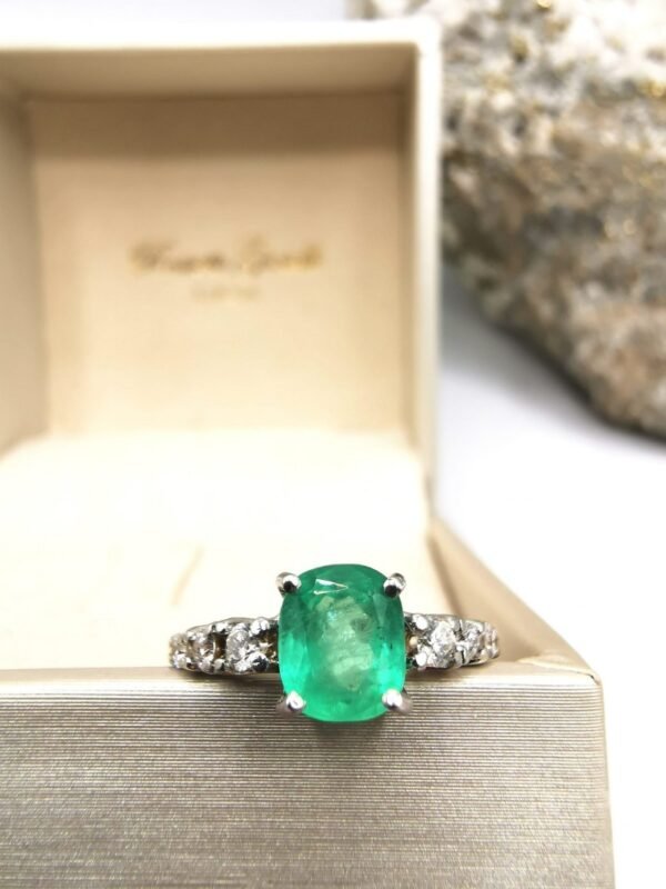 1,31ct 49/76 Colombian Emerald 18k Solid Gold Ring Colombian Emerald Colomb