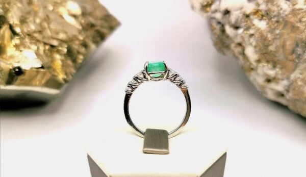 1,31ct 49/76 Colombian Emerald 18k Solid Gold Ring Colombian Emerald Colomb - Image 3