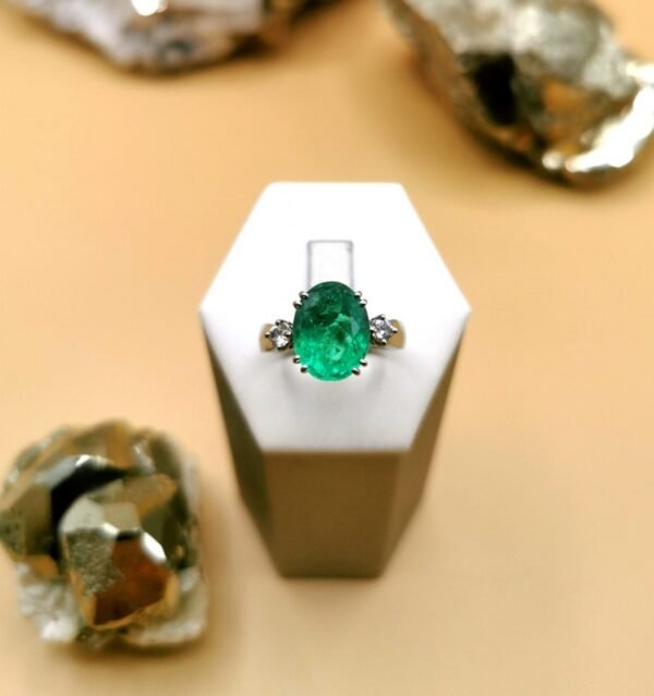3,62ct 8/23 Colombian Emerald 18k SolGold Ring Colombian Emeralds Colombian - Image 2