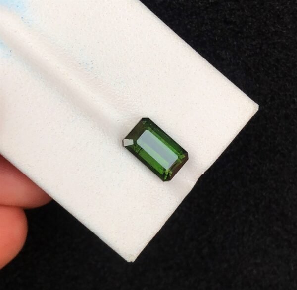 2.80 Ct Dark Green Tourmaline Cut Stone from Afghanistan