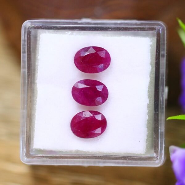 3.38Ct Natural Pigeon Blood Red Madagascar Ruby Oval Cut Lot VB6288