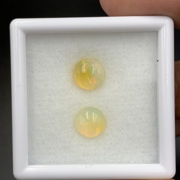 2.75 Cts Awesome Natural 2 Piece Fire Ethiopian Fire Opal Cabochon