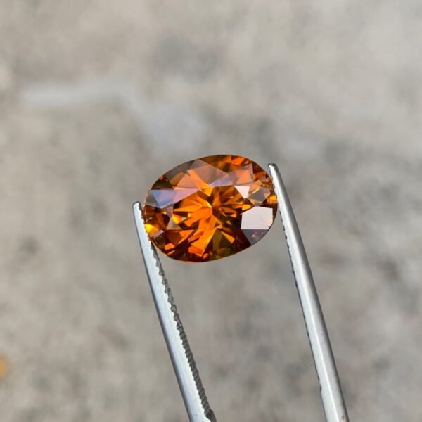 7.12(ct)Zircon Natural Super Fanta Color Precision Cut Faceted Gem@Tanzania - Image 3