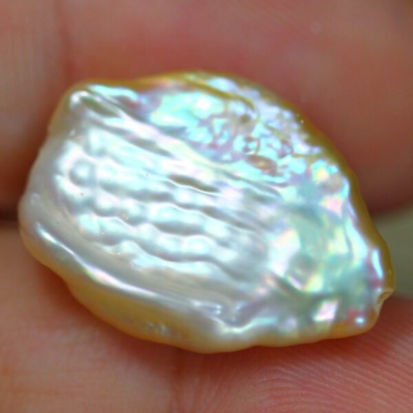 10.25ct Freeform Keshi Pearl Full Drilled Pearl VB6295 - Image 3