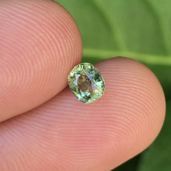 RAREST 100% NATURAL MINT GREEN SAPPHIRE 0.70 CTS, ONLY HEATED GEMSTONE.