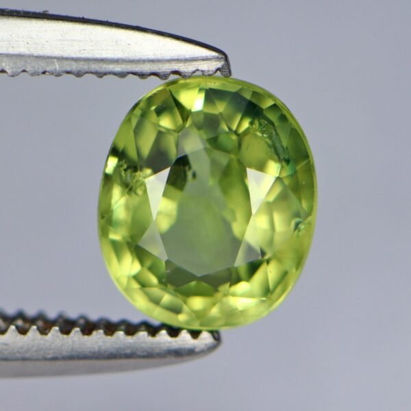 0.98 Ct Teal Sapphire Top Green Color Heated GS90