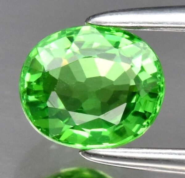 0.60 ct Natural Vibrant Green Tsavorite Garnet, Tanzania